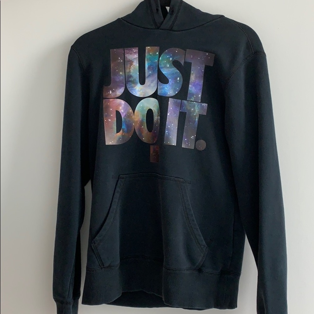 rare Nike galaxy foamposite just do it hoodie